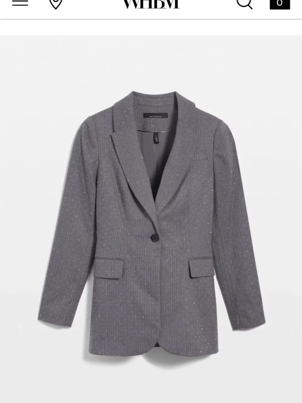 new WHITE HOUSE BLACK MARKET EMBELLISHED relaxed blazer 12 p - Picture 3 of 3